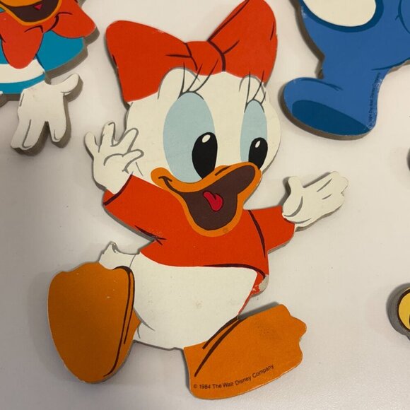 Vintage Walt Disney Wall Decor Characters 1984 Nursery Playroom Cute - Picture 3 of 13